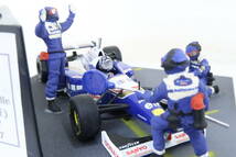 ASGARD WILLIAMS RENAULT D.HILL F1 ウィリアムズルノー ピットストップミニジオラマ 1/43 難有 フランス製 イロコ_画像3