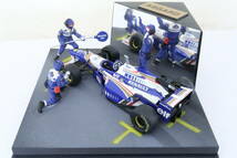 ASGARD WILLIAMS RENAULT D.HILL F1 ウィリアムズルノー ピットストップミニジオラマ 1/43 難有 フランス製 イロコ_画像2