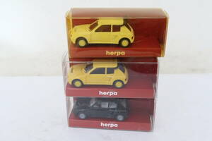 herpa PEUGEOT 205 Turbo 16V プジョー 箱付 3台 1/87 HOスケール ニレ