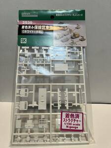 グリーンマックス　2530 着色済み保線区車両(ホワイト＋赤帯)