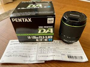 【個人使用中古】ペンタックス PENTAX SMC PENTAX DA 18-135mm f/3.5-5.6 ED AL[IF] DC WR