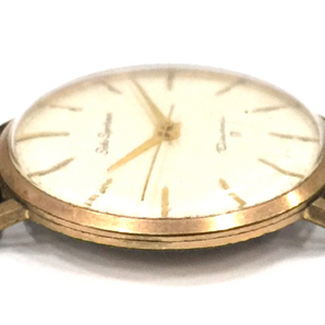 セイコー スポーツマチック 手巻き 機械式 腕時計 ホワイト文字盤 稼働品 社外ベルト J14092E QR052-217の画像4