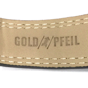 ゴールドファイル デイト クォーツ 腕時計 G21000 メンズ 未稼働品 付属品あり GOLD PFEIL QR052-157の画像7