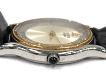セイコー クレドール 18KT ベゼル クォーツ 腕時計 社外ベルト 未稼働品 ジャンク品 ファッション小物 5A70-0610_画像3