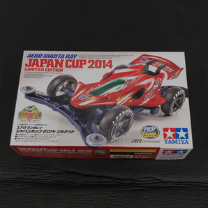 美品 タミヤ 1/32 ミニ四駆 REVシリーズ エアロマンタレイ ジャパンカップ 2014 リミテッド 未組立 保存箱付きの画像1