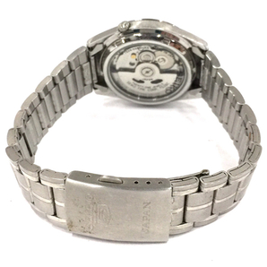 セイコー 5 自動巻 オートマチック デイデイト 腕時計 7S26-03B0 稼働品 純正ブレス ファッション小物 QR052-111の画像5