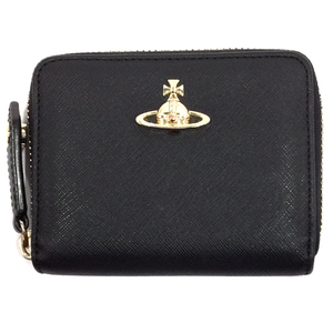 Vivien Westwood Compact Wallet Counter Coase Coase Black Card вошла в Vivienne Westwood