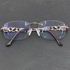 カザール 眼鏡 メガネ 度あり アイウェア ピンク系 51□17 135 CAZAL 現状品 QR052-411の画像2