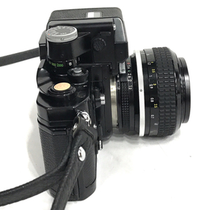 Nikon F2 フォトミックA ブラック Ai NIKKOR 55mm 1:1.2 含む 一眼レフフィルムカメラ レンズ セットの画像6