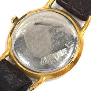 シチズン デラックス 手巻き 機械式 腕時計 メンズ シルバーカラー文字盤 社外ベルト CITIZEN QR052-199の画像2