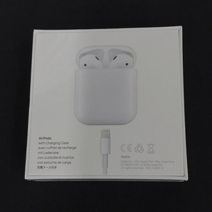 1円 新品同様 未開封 Apple AirPods with Charging Case 第2世代 MV7N2J/A ワイヤレスイヤホンの画像2