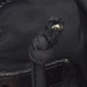 プラダ ナイロン テスート リュックサック ポケット 三角プレート 巾着 レディース ブラック PRADA QR052-544の画像8