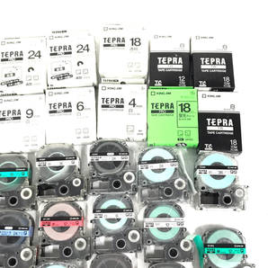 1円 KING JIM TEPRA SS24K SJ24S 含む ラベルライター用 テープカートリッジ まとめセットの画像5