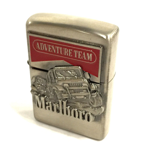 1円 ジッポ オイルライター マルボロ アドベンチャーチーム シルバーカラー 喫煙具 喫煙グッズ ZIPPO 保存箱付の画像1