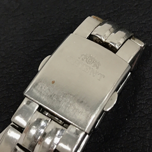 オリエント 自動巻 オートマチック 腕時計 メンズ シルバーカラー文字盤 ジャンク品 ORIENT QR052-281の画像7