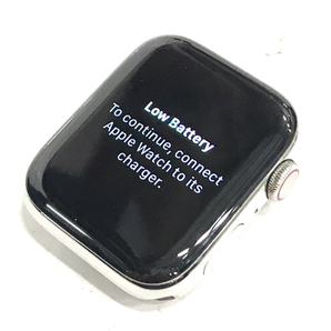 1円 Apple Watch Hermes Series5 44mm GPS+Cellularモデル MWRA2J/A A2157 ステンレス スマートウォッチの画像1