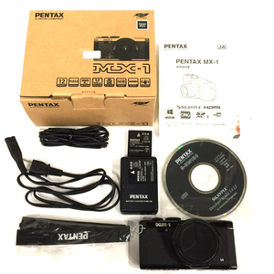 1円 PENTAX MX-1 コンパクトデジタルカメラ クラシックブラック 元箱付き C170721