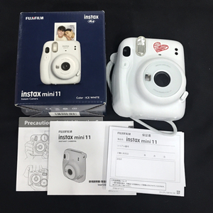 FUJIFILM instax mini 11 チェキ インスタントカメラ フジフイルム アイスホワイト