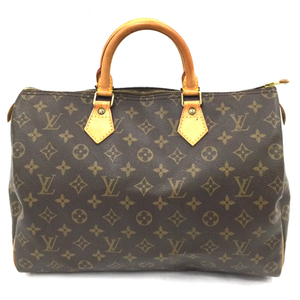 ルイヴィトン モノグラム スピーディ35 M41524 ボストンバッグ ブラウン ジップ開閉式 ブランド小物 LOUIS VUITTON