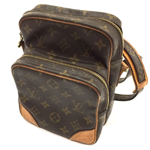 ルイヴィトン アマゾン M45236 ショルダーバッグ ラウンドジップ レディース ブラウン 斜めがけ LOUIS VUITTON