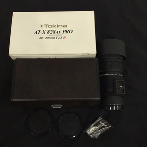 Tokina AT-X 828 AF PRO 80-200mm F2.8 SP カメラレンズ EFマウント オートフォーカス