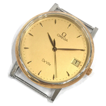 オメガ デビル クォーツ デイト 腕時計 フェイスのみ ゴールドカラー文字盤 未稼働品 ブランド小物 OMEGA_画像1