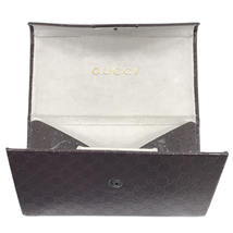 送料360円 1円 グッチ GG柄 折りたたみ式 眼鏡ケース ボタン ブランド小物 ブラウン系 茶系 GUCCI 同梱NG_画像5