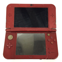 任天堂 ED-001 new NINTENDO 3DSLL メタリックレッド ゲーム機 通電動作確認済_画像2