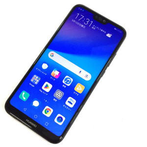 SIMフリー android Huawei P20 lite ANE-LX2J 32GB ミッドナイトブラック スマホ 本体 SIMロック解除済