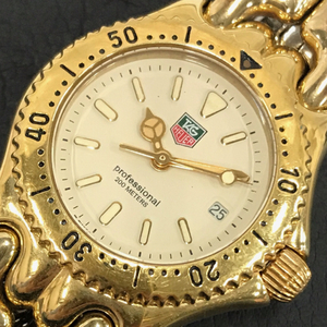 タグホイヤー プロフェッショナル デイト クォーツ 腕時計 S94.015 純正ブレス ファッション小物 TAG Heuer