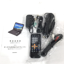 ハイスピリット DVP001-BK2 REDHiLL 10.1インチ ポータブル DVD/CD プレーヤー 通電動作確認済_画像7