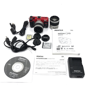 1 jpy PENTAX Q10 SMC PENTAX 1:2.8 15-45mm 1:2.8-4.5 5-15mm mirrorless single-lens camera red C301340