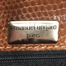 emanuel ungaro ハンドバッグ レザー レディース ブラウン 手鏡付属 エマニュエルウンガロ_画像6