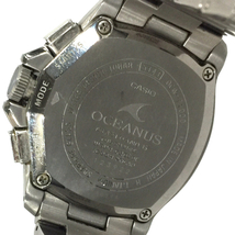 1円 カシオ 電波ソーラー 腕時計 オシアナス 0CW-T1000 ラウンド クロノグラフ デイト メンズ 純正ベルト CASIO_画像2