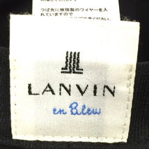 ランバン オン ブルー サイズS~M 56～57.5cm ハット 帽子 顎紐あり ブラック レディース LANVIN_画像6