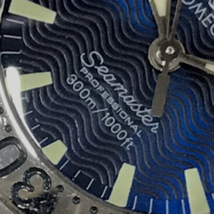 オメガ シーマスター プロフェッショナル 300m デイト クォーツ 腕時計 レディース ブルー文字盤 純正ブレス OMEGA_画像3