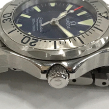 オメガ シーマスター プロフェッショナル 300m デイト クォーツ 腕時計 レディース ブルー文字盤 純正ブレス OMEGA_画像4