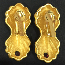 フェンディ イヤリング 両耳 色石 ゴールドカラー 全長約4.4cm アクセサリー レディース FENDI QR054-213_画像2