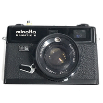 1円 minolta HI-MATIC E ROKKOR-QF 1:1.7 40mm レンジファインダー フィルムカメラ 光学機器_画像2