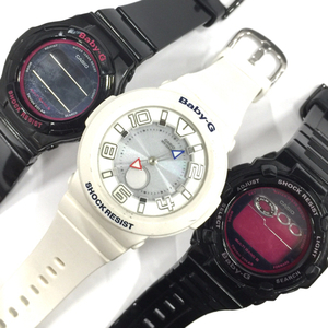 カシオ ベビーG BGD-1310 / BGR-3003 / BGA-1600 クォーツ タフソーラー 腕時計 計3点 レディース QR054-185
