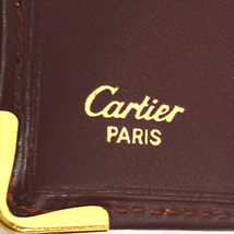 カルティエ マストライン 二つ折り財布 ウォレット ブランド小物 ギャランティカード・保存箱付き Cartier_画像7