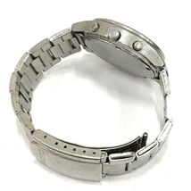 セイコー クロノグラフ デイト クォーツ 腕時計 V657-7100 ホワイト文字盤 未稼働品 純正ブレス SEIKO QR054-109_画像5