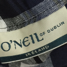 オニールオブダブリン サイズ36 チェック ロングスカート ウエスト紐 レディース ブルー系 ボトムス ONELL OF DUBLIN_画像5