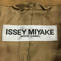 イッセイミヤケ ホワイトレーベル ロングコート サイズ 3 アンゴラ 毛 混 レディース ISSEY MIYAKE_画像6