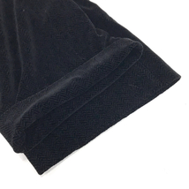 ジョルジオアルマーニ サイズ46 ワイドパンツ シルク混 ジップ ベルトループ メンズ ブラック ボトムス GIORGIOARMANI_画像4