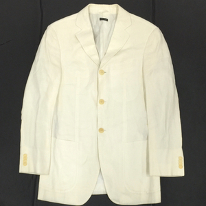 ジョルジオアルマーニ クラシコ ジャケット サイズ 44 リネン 100％ メンズ ホワイト 白 GIORGIO ARMANI