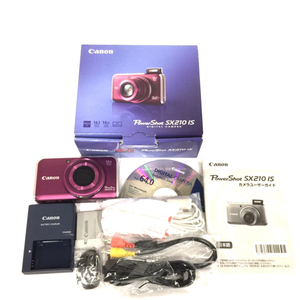 Canon PowerShot SX210 IS 5.0-70.0mm 1:3.1-5.9 コンパクトデジタルカメラ パープル 光学機器