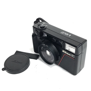 Nikon L35 AF 35mm 1:2.8 compact film camera optics equipment QX054-13