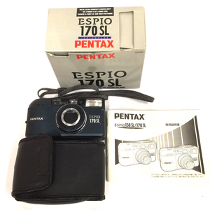 PENTAX ESPIO 170 SL 38-170mm コンパクトフィルムカメラ インディゴブルー 箱付き QG054-129