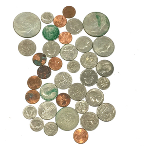 1円 アメリカ リバティコイン 1ドル / 25セント 等 古銭 総重量約203g まとめ セット A11790